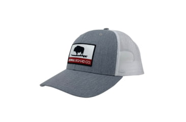 Image of Atoll Board Co Atoll Republic Trucker Hat - Mesh Back - Light Grey - White - Light Grey - White, SQ3319117