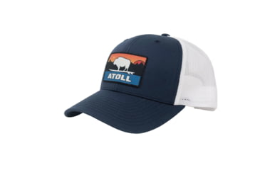 Image of Atoll Board Co Atoll Tahoe Sunset SUP Trucker Hat - Navy - White - Navy - White, SQ7563012