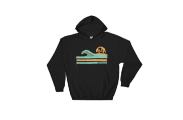 Image of Atoll Board Co Atoll Wave Unisex Pullover Hoodie - Black, L - Black,L, SQ0061184
