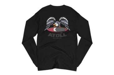 Image of Atoll Board Co Mens Champion Long Sleeve Shirt with Atoll Eagle Graphic - L - L, 646FC99FA8FE1L