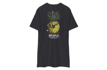 Image of Atoll Board Co Mens Heavyweight Tee with Atoll Pineapple Head Graphic - Charcoal Heather, XL - Charcoal Heather,XL, 6494C46A3D775Charcoal-Heather-XL