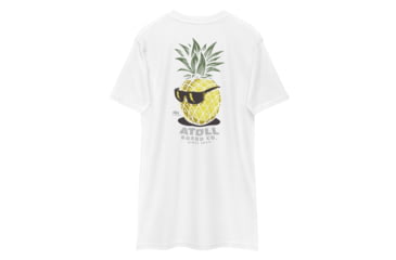 Image of Atoll Board Co Mens Heavyweight Tee with Atoll Pineapple Head Graphic - White, 3XL - White,3XL, 6494C46A3D775White-3XL
