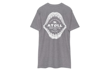 Image of Atoll Board Co Mens Heavyweight Tee With Atoll Shark Fossil Graphic - Carbon Grey, 4XL - Carbon Grey,4XL, 6487450E4BE07Carbon-Grey-4XL
