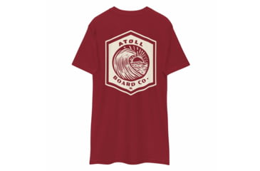 Image of Atoll Board Co Mens premium heavyweight tee - Brick Red, 4XL - Brick Red,4XL, 64639388C80CCBrick-Red-4XL