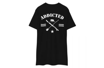 Image of Atoll Board Co Mens premium heavyweight tee with Addicted to Paddle Boarding Graphic - Black, L - Black,L, 62E9572E9B859Black-L