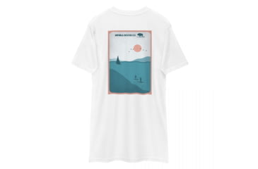 Image of Atoll Board Co Mens premium heavyweight tee with Atoll Harbor Paddle Graphic - White, L - White,L, 62C6061F6D656White-L