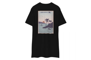Image of Atoll Board Co Mens premium heavyweight tee with Atoll Island Paddle Graphic - Black, L - Black,L, 62C6041422987Black-L