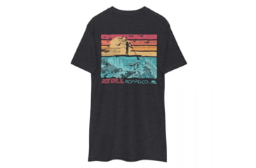 Image of Atoll Board Co Mens premium heavyweight tee with Atoll SUP Rider and Reef - Charcoal Heather, 4XL - Charcoal Heather,4XL, 62C1EE137A6A7Charcoal-Heather-4XL