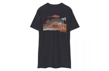 Image of Atoll Board Co Mens premium heavyweight tee with Atoll Volcano Graphic - Charcoal Heather, XL - Charcoal Heather,XL, 62FBD261EF61DCharcoal-Heather-XL
