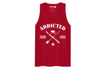 Image of Atoll Board Co Mens premium tank top with Addicted to Paddle Boarding Graphic - Red, L - Red,L, 62E957FE1F679Red-L