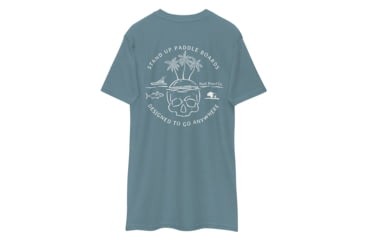 Image of Atoll Board Co Mens Premium Tee with Atoll Skull Island Graphic - Agave, 3XL - Agave,3XL, 645038F9AF428Agave-3XL