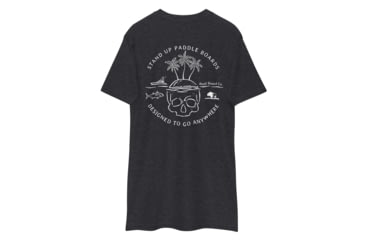 Image of Atoll Board Co Mens Premium Tee with Atoll Skull Island Graphic - Charcoal Heather, 3XL - Charcoal Heather,3XL, 645038F9AF428Charcoal-Heather-3XL