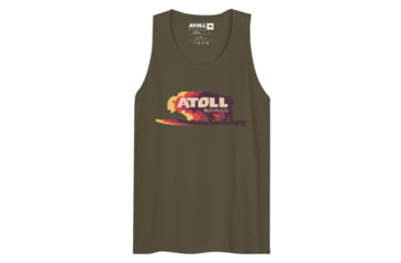 Image of Atoll Board Co Mens Tank Top With Atoll Color Shift Logo - Military Green, S - Military Green,S, 628E5AD7CA647Military-Green-S