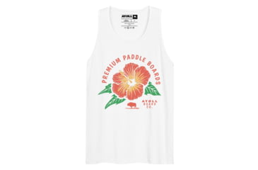 Image of Atoll Board Co Mens Tank Top with Atoll Island Flower Graphic - White, M - White,M, 64417B88A7E57White-M