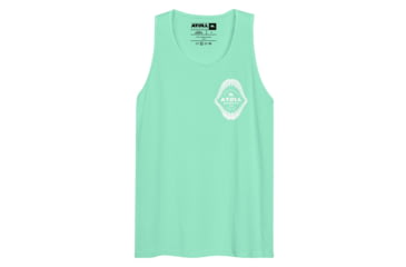 Image of Atoll Board Co Mens Tank Top with Atoll Shark Fossil Graphic - Mint, XL - Mint,XL, 6487459A4AC87Mint-XL