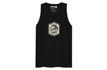 Image of Atoll Board Co Mens Tank Top with Atoll Wave Graphic - Black, L - Black,L, 64639551098A5Black-L
