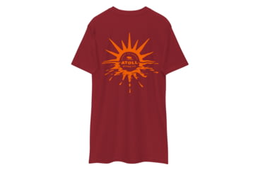 Image of Atoll Board Co Mens Tee with Atoll Horizon Sunset Graphic - Brick Red, M - Brick Red,M, 64518F91B8F52Brick-Red-M