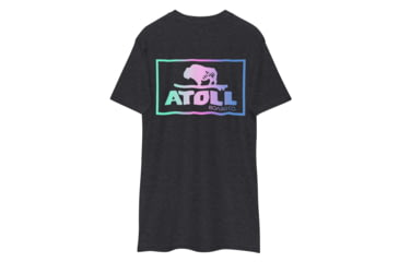 Image of Atoll Board Co Premium Heavyweight Tee with Atoll Color Blend Graphic - Charcoal Heather, L - Charcoal Heather,L, 637BC5E49E00BCharcoal-Heather-L