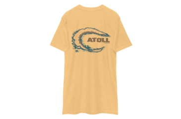 Image of Atoll Board Co Premium Heavyweight Tee with Atoll Island Graphic - Vintage Gold, L - Vintage Gold,L, 637BD6D4C0913Vintage-Gold-L