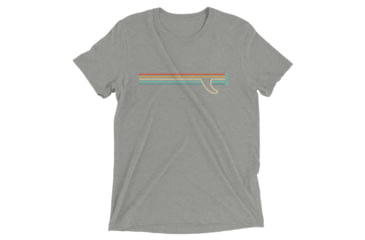Image of Atoll Board Co Short sleeve t-shirt with Atoll Fin Graphic - Athletic Grey Triblend, 3XL - Athletic Grey Triblend,3XL, 62F2B4F6845AAAthletic-Grey-Triblend-3XL