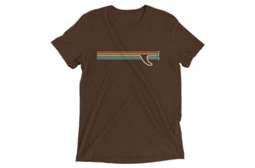 Image of Atoll Board Co Short sleeve t-shirt with Atoll Fin Graphic - Brown Triblend, XL - Brown Triblend,XL, 62F2B4F6845AABrown-Triblend-XL