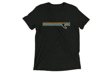Image of Atoll Board Co Short sleeve t-shirt with Atoll Fin Graphic - Charcoal-Black Triblend, M - Charcoal-Black Triblend,M, 62F2B4F6845AACharcoal-Black-Triblend-M