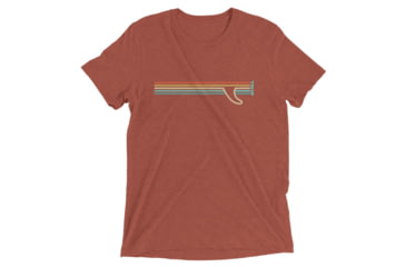 Image of Atoll Board Co Short sleeve t-shirt with Atoll Fin Graphic - Clay Triblend, L - Clay Triblend,L, 62F2B4F6845AAClay-Triblend-L