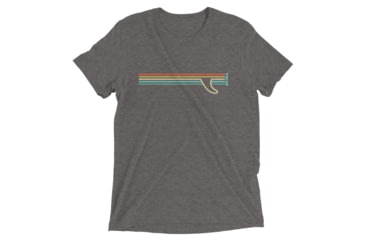 Image of Atoll Board Co Short sleeve t-shirt with Atoll Fin Graphic - Grey Triblend, XS - Grey Triblend,XS, 62F2B4F6845AAGrey-Triblend-XS