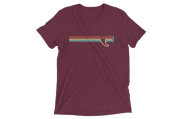 Image of Atoll Board Co Short sleeve t-shirt with Atoll Fin Graphic - Maroon Triblend, 2XL - Maroon Triblend,2XL, 62F2B4F6845AAMaroon-Triblend-2XL