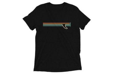 Image of Atoll Board Co Short sleeve t-shirt with Atoll Fin Graphic - Solid Black Triblend, L - Solid Black Triblend,L, 62F2B4F6845AASolid-Black-Triblend-L