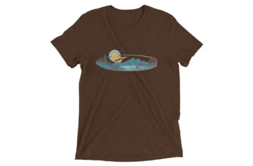 Image of Atoll Board Co Short sleeve t-shirt with Atoll Mountain Lake SUP Graphic - Brown Triblend, 2XL - Brown Triblend,2XL, 62C60B5D296AEBrown-Triblend-2XL