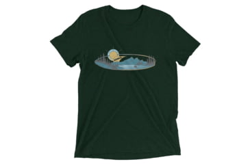 Image of Atoll Board Co Short sleeve t-shirt with Atoll Mountain Lake SUP Graphic - Emerald Triblend, M - Emerald Triblend,M, 62C60B5D296AEEmerald-Triblend-M