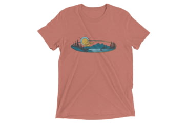 Image of Atoll Board Co Short sleeve t-shirt with Atoll Mountain Lake SUP Graphic - Mauve Triblend, XL - Mauve Triblend,XL, 62C60B5D296AEMauve-Triblend-XL