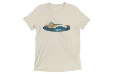 Image of Atoll Board Co Short sleeve t-shirt with Atoll Mountain Lake SUP Graphic - Oatmeal Triblend, 3XL - Oatmeal Triblend,3XL, 62C60B5D296AEOatmeal-Triblend-3XL