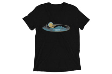 Image of Atoll Board Co Short sleeve t-shirt with Atoll Mountain Lake SUP Graphic - Solid Black Triblend, 2XL - Solid Black Triblend,2XL, 62C60B5D296AESolid-Black-Triblend-2XL