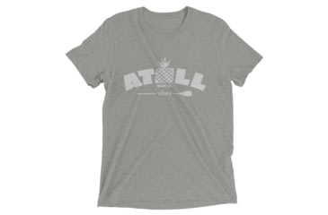 Image of Atoll Board Co Short sleeve tri-blend tee with Atoll Vibes Pineapple Graphic - Athletic Grey Triblend, XL - Athletic Grey Triblend,XL, 62E95CA90C7B8Athletic-Grey-Triblend-XL