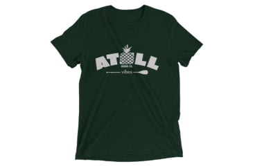 Image of Atoll Board Co Short sleeve tri-blend tee with Atoll Vibes Pineapple Graphic - Emerald Triblend, S - Emerald Triblend,S, 62E95CA90C7B8Emerald-Triblend-S