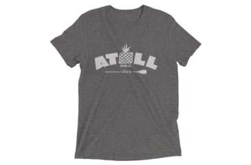 Image of Atoll Board Co Short sleeve tri-blend tee with Atoll Vibes Pineapple Graphic - Grey Triblend, XL - Grey Triblend,XL, 62E95CA90C7B8Grey-Triblend-XL