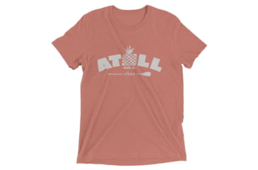 Image of Atoll Board Co Short sleeve tri-blend tee with Atoll Vibes Pineapple Graphic - Mauve Triblend, L - Mauve Triblend,L, 62E95CA90C7B8Mauve-Triblend-L
