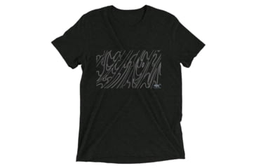 Image of Atoll Board Co Short sleeve triblend t-shirt with Atoll Grain Graphic - Charcoal-Black Triblend, M - Charcoal-Black Triblend,M, 62C5FDD466DD4Charcoal-Black-Triblend-M