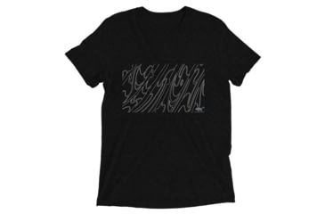 Image of Atoll Board Co Short sleeve triblend t-shirt with Atoll Grain Graphic - Solid Black Triblend, XL - Solid Black Triblend,XL, 62C5FDD466DD4Solid-Black-Triblend-XL
