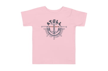 Image of Atoll Board Co Toddler Short Sleeve Tee with Atoll Anchor Graphic - Pink, 2T - Pink,2T, 62D85BC91B110Pink-2T