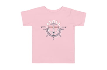 Image of Atoll Board Co Toddler Short Sleeve Tee with Atoll Anchor Grapich - Pink, 3T - Pink,3T, 62D85AE8C4E32Pink-3T
