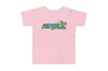 Image of Atoll Board Co Toddler Short Sleeve Tee with Atoll Floral Graphic - Pink, 5T - Pink,5T, 62D85F764628FPink-5T