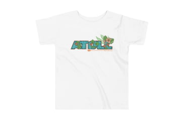 Image of Atoll Board Co Toddler Short Sleeve Tee with Atoll Floral Graphic - White, 5T - White,5T, 62D85EFB34869White-5T