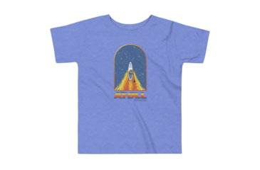 Image of Atoll Board Co Toddler Short Sleeve Tee with Atoll Paddle Board Wake Graphic - Heather Columbia Blue, 4T - Heather Columbia Blue,4T, 62D860F053E91Heather-Columbia-Blue-4T