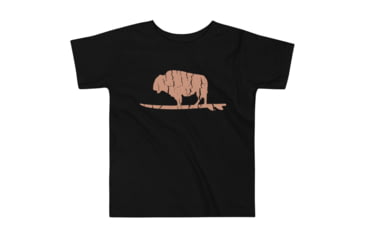 Image of Atoll Board Co Toddler Short Sleeve Tee with Atoll Vintage Bison Graphic - Black, 3T - Black,3T, 62D8637A3DDA7Black-3T