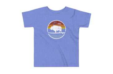 Image of Atoll Board Co Toddler Short Sleeve Tee with Atoll Vintage Sunset Graphic - Heather Columbia Blue, 4T - Heather Columbia Blue,4T, 62D8627B21AAFHeather-Columbia-Blue-4T