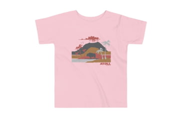 Image of Atoll Board Co Toddler Short Sleeve Tee with Atoll Volcano Graphic - Pink, 5T - Pink,5T, 62FBCAF5BCA9EPink-5T