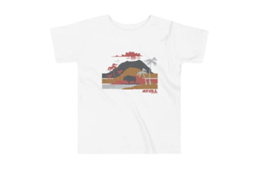 Image of Atoll Board Co Toddler Short Sleeve Tee with Atoll Volcano Graphic - White, 5T - White,5T, 62FBCAF5BCA9EWhite-5T